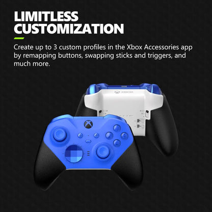 Xbox Elite Series 2 Controller – Wireless Gaming Controller with Adjustable Thumbsticks & Rechargeable Battery Gaming Accessories