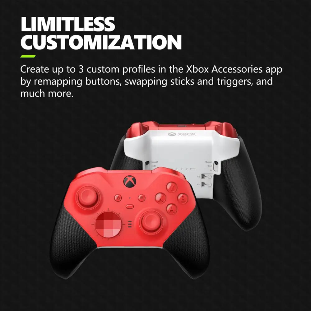 Xbox Elite Series 2 Controller – Wireless Gaming Controller with Adjustable Thumbsticks & Rechargeable Battery Gaming Accessories