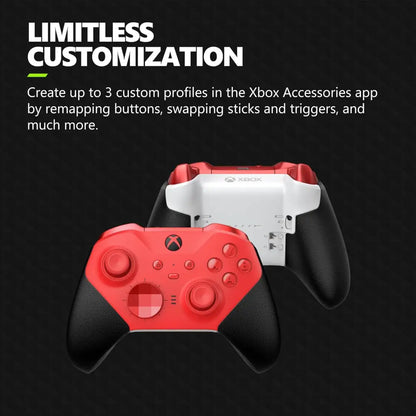 Xbox Elite Series 2 Controller – Wireless Gaming Controller with Adjustable Thumbsticks & Rechargeable Battery Gaming Accessories