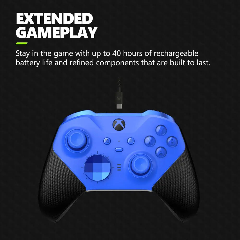 Xbox Elite Series 2 Controller – Wireless Gaming Controller with Adjustable Thumbsticks & Rechargeable Battery Gaming Accessories