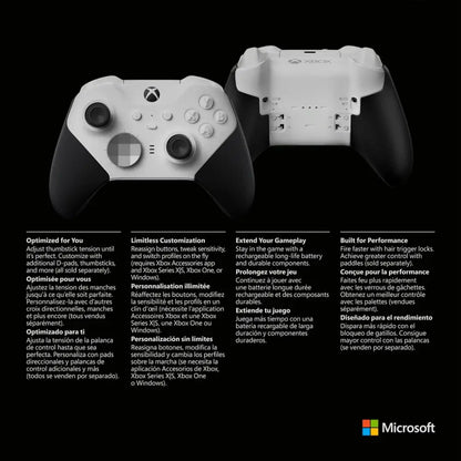 Xbox Elite Series 2 Controller – Wireless Gaming Controller with Adjustable Thumbsticks & Rechargeable Battery Gaming Accessories