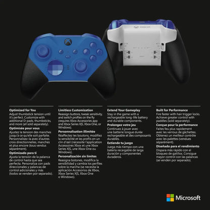 Xbox Elite Series 2 Controller – Wireless Gaming Controller with Adjustable Thumbsticks & Rechargeable Battery Gaming Accessories