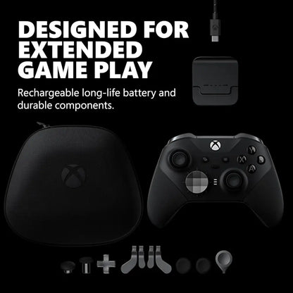 Xbox Elite Series 2 Controller – Wireless Gaming Controller with Adjustable Thumbsticks & Rechargeable Battery Gaming Accessories
