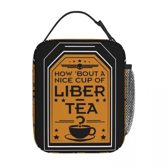 Liber - Tea Helldivers 2 Game Accessories: Insulated Lunch Bag for Travel, Food Storage Boxes, Portable Thermal Cooler, Bento Box - Gapo Goods - Backpack