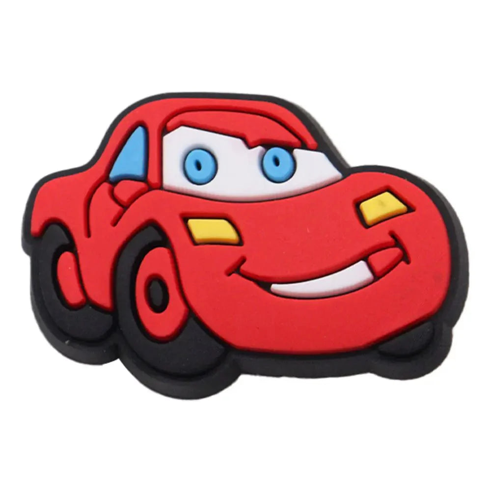 Lightning McQueen Flo Boys Favorite Sandals Shoe Buckle Charms Cars Decorations Gift - Gapo Goods - Charms