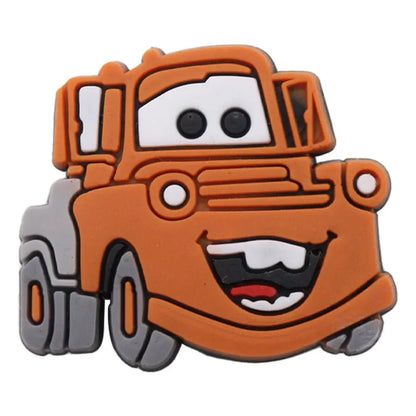Lightning McQueen Flo Boys Favorite Sandals Shoe Buckle Charms Cars Decorations Gift - Gapo Goods - Charms