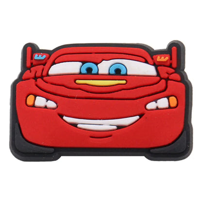 Lightning McQueen Flo Boys Favorite Sandals Shoe Buckle Charms Cars Decorations Gift - Gapo Goods - Charms
