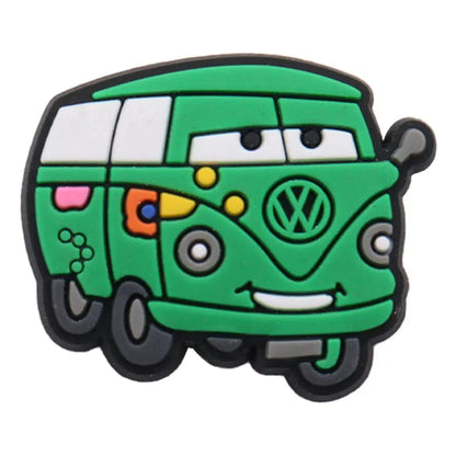 Lightning McQueen Flo Boys Favorite Sandals Shoe Buckle Charms Cars Decorations Gift - Gapo Goods - Charms