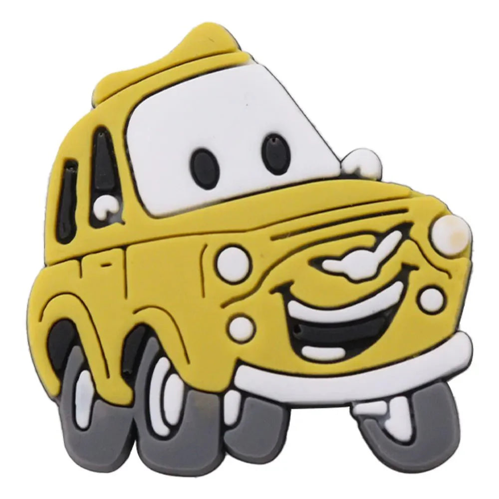 Lightning McQueen Flo Boys Favorite Sandals Shoe Buckle Charms Cars Decorations Gift - Gapo Goods - Charms