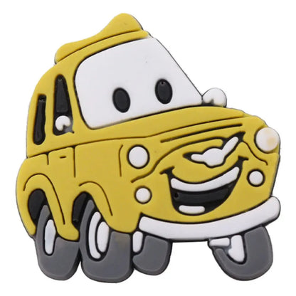 Lightning McQueen Flo Boys Favorite Sandals Shoe Buckle Charms Cars Decorations Gift - Gapo Goods - Charms