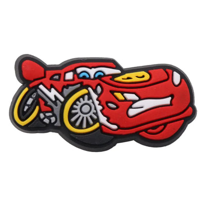 Lightning McQueen Flo Boys Favorite Sandals Shoe Buckle Charms Cars Decorations Gift - Gapo Goods - Charms