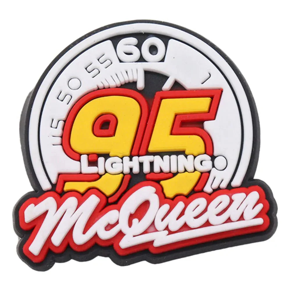 Lightning McQueen Flo Boys Favorite Sandals Shoe Buckle Charms Cars Decorations Gift - Gapo Goods - Charms