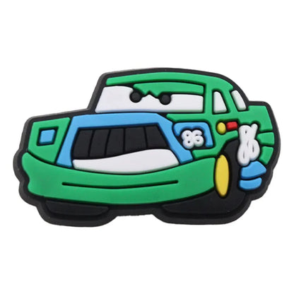 Lightning McQueen Flo Boys Favorite Sandals Shoe Buckle Charms Cars Decorations Gift - Gapo Goods - Charms