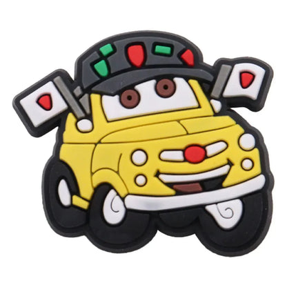 Lightning McQueen Flo Boys Favorite Sandals Shoe Buckle Charms Cars Decorations Gift - Gapo Goods - Charms