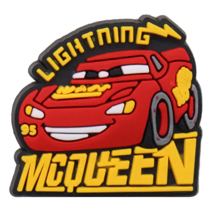 Lightning McQueen Flo Boys Favorite Sandals Shoe Buckle Charms Cars Decorations Gift - Gapo Goods - Charms