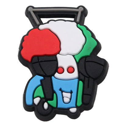 Lightning McQueen Flo Boys Favorite Sandals Shoe Buckle Charms Cars Decorations Gift - Gapo Goods - Charms
