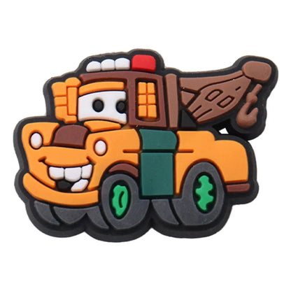 Lightning McQueen Flo Boys Favorite Sandals Shoe Buckle Charms Cars Decorations Gift - Gapo Goods - Charms