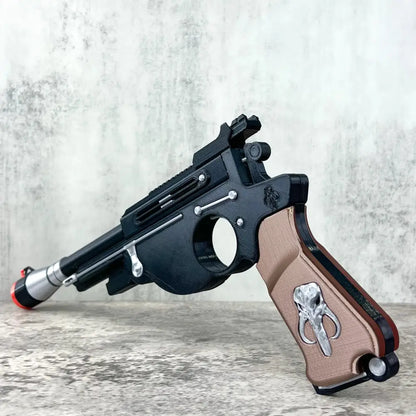 Customizable Mandalorian Blaster Actual Size with Stand