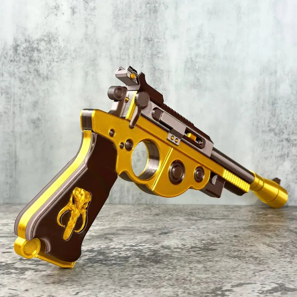Customizable Mandalorian Blaster Actual Size with Stand