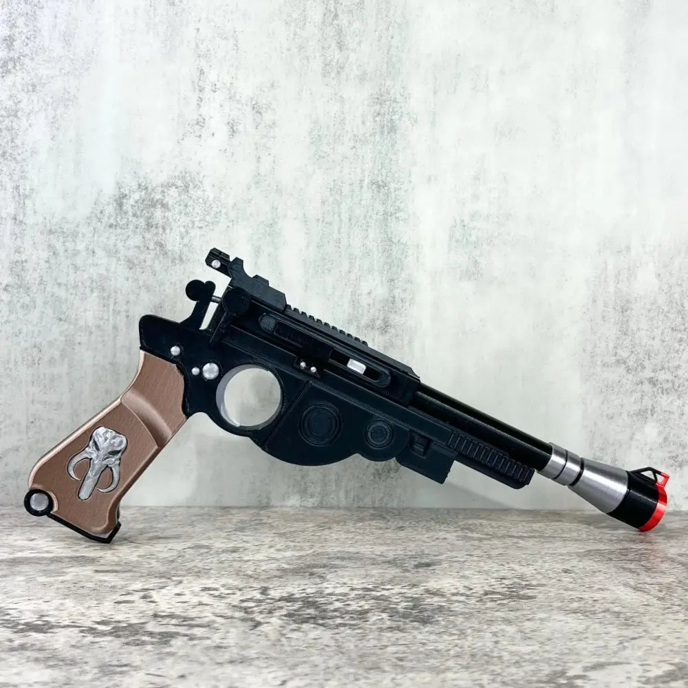 Customizable Mandalorian Blaster Actual Size with Stand