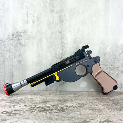 Customizable Mandalorian Blaster Actual Size with Stand