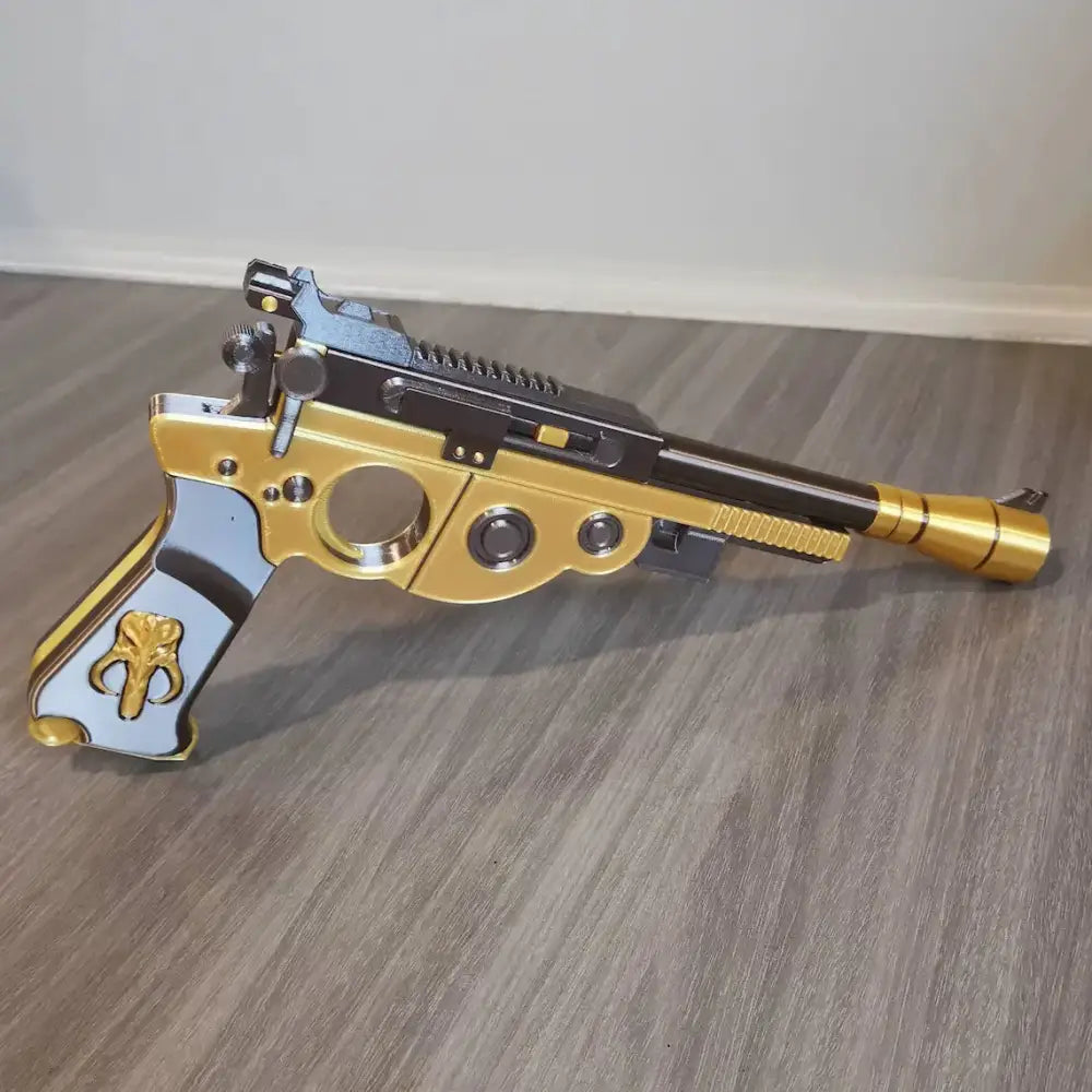 Customizable Mandalorian Blaster Actual Size with Stand