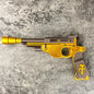 Customizable Mandalorian Blaster Actual Size with Stand Gold