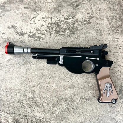 Customizable Mandalorian Blaster Actual Size with Stand V1