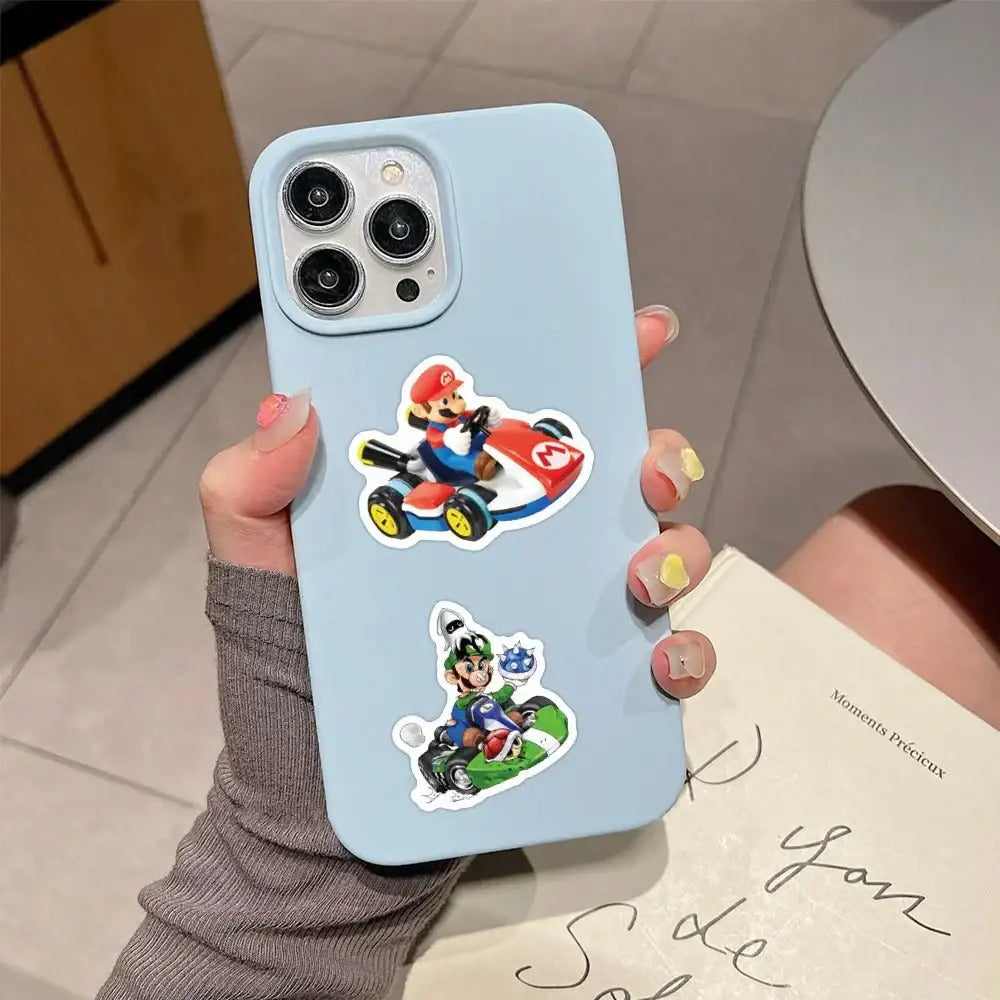 Mario Kart Stickers - Colorful Nintendo Stickers | Durable Peel Decals for Kids Stickers