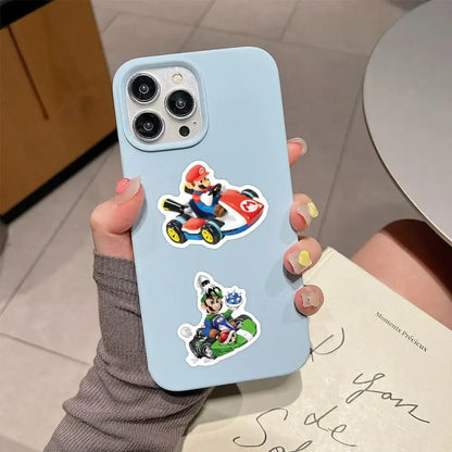 Mario Kart Stickers - Colorful Nintendo Stickers | Durable Peel Decals for Kids Stickers