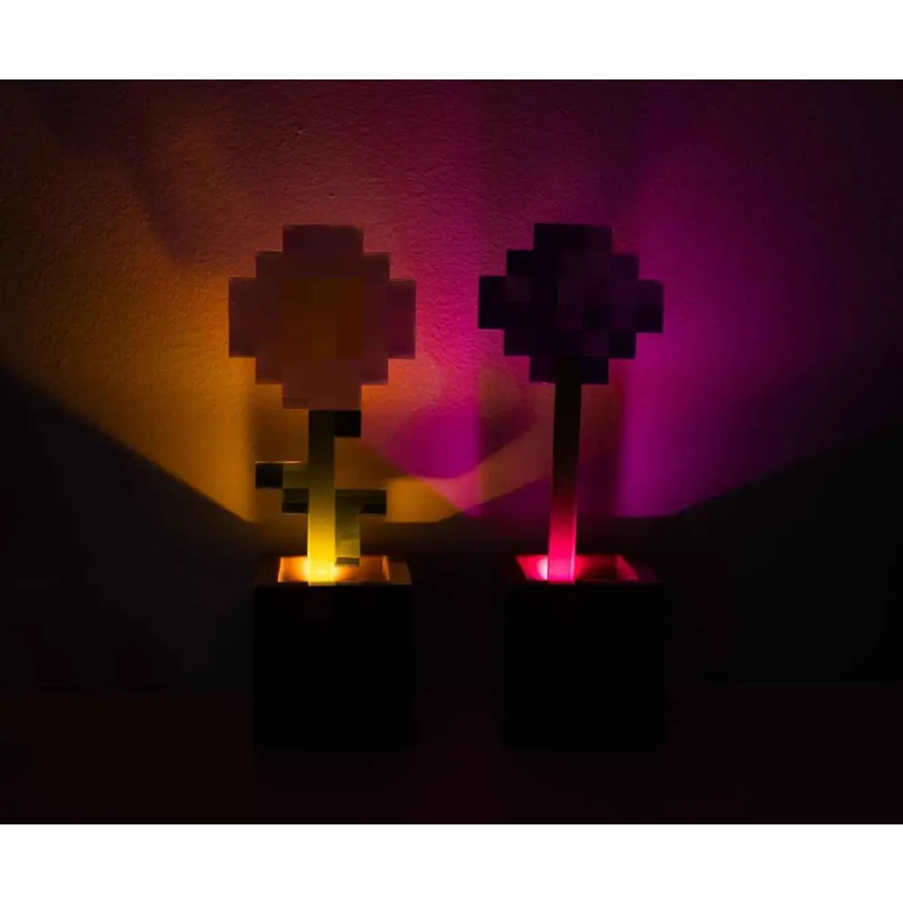 Minecraft Flower Pot Lights – Daisy & Allium LED Mood Lights for Gaming Room Decor Home Decor