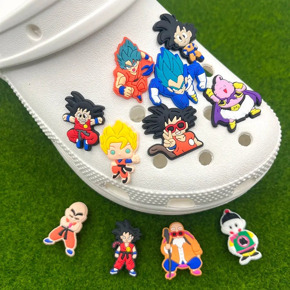 MINISO 14pcs Dragon Ball Shoe Charms - DIY Cartoon Garden Shoe Decoration - Kids Gifts - Gapo Goods - Accessories