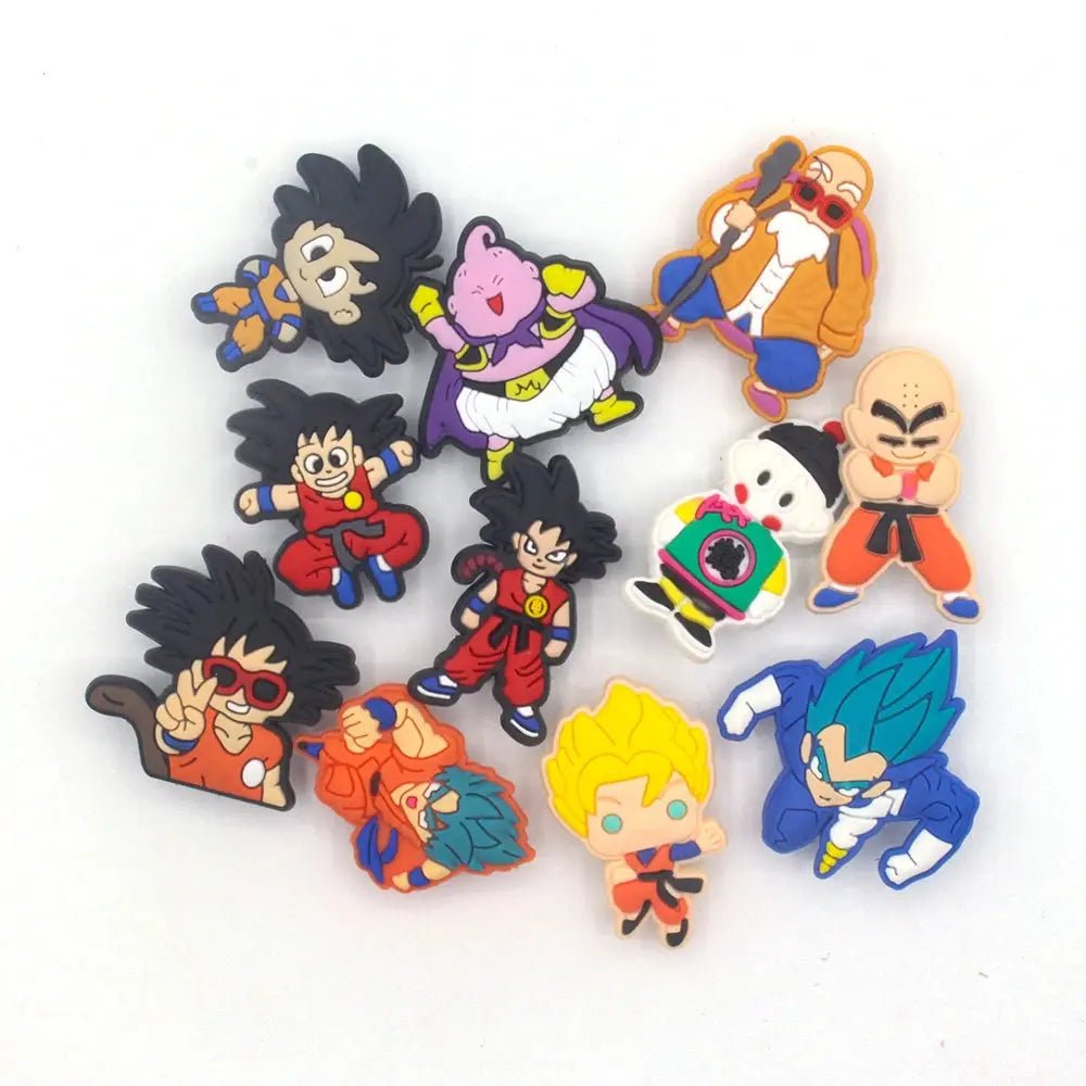 MINISO 14pcs Dragon Ball Shoe Charms - DIY Cartoon Garden Shoe Decoration - Kids Gifts - Gapo Goods - Accessories