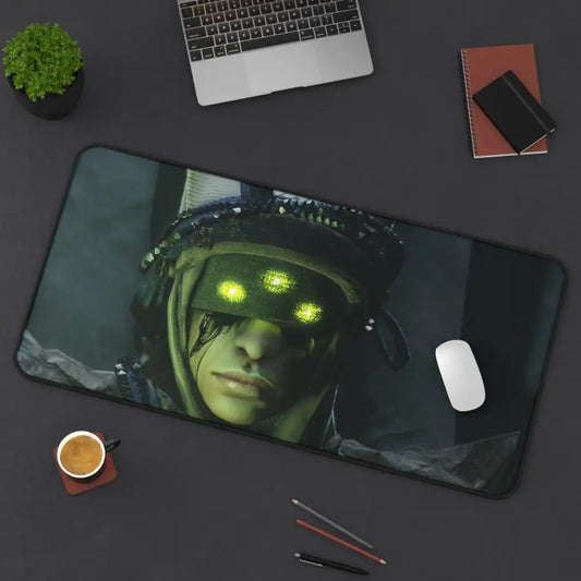 Moody Gamer Desk Mat for Epic Command Center Vibes - 16’’ × 32’’ - Home Decor