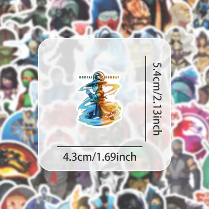 Mortal Kombat Stickers – Waterproof Vinyl Decals | Gamer Sticker Pack 10-60PCS Paper products