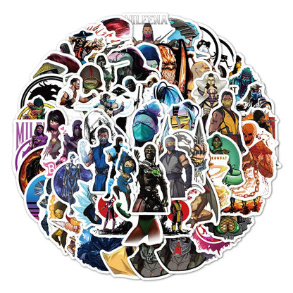 Mortal Kombat Stickers – Waterproof Vinyl Decals | Gamer Sticker Pack 10-60PCS Paper products
