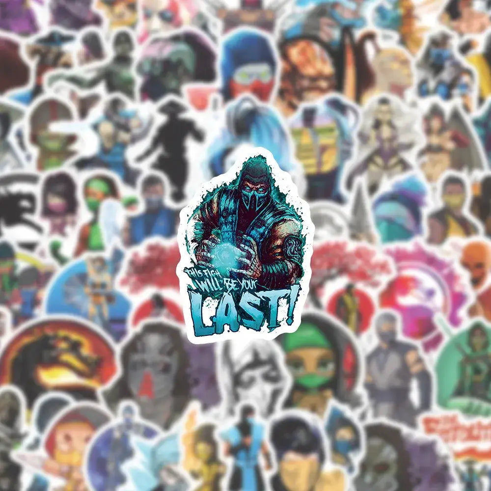 Mortal Kombat Stickers – Waterproof Vinyl Decals | Gamer Sticker Pack 10-60PCS Paper products