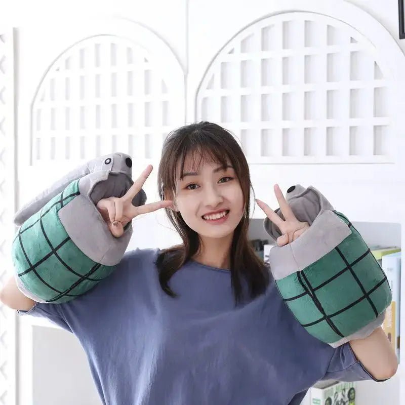 My Hero Academia Bakugo Katsuki Plush Toy Cosplay Gloves Cuff Arm Wrist Band Power Bracer Grenades Stuffed Toy For Kids - Gapo Goods - 