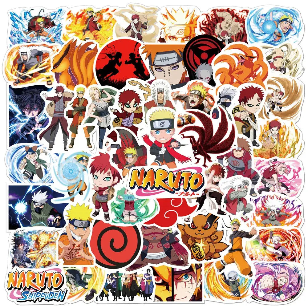 Naruto Anime Stickers – Waterproof Vinyl Decals | Durable Fade-Resistant Laptop & Skateboard Stickers Paper products