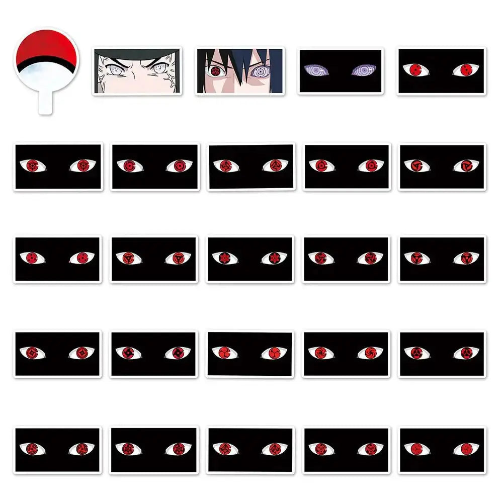 Naruto Logo Stickers - 50 Piece Sticker Pack | High Quality Decals & Ninja Decal Set Stickers
