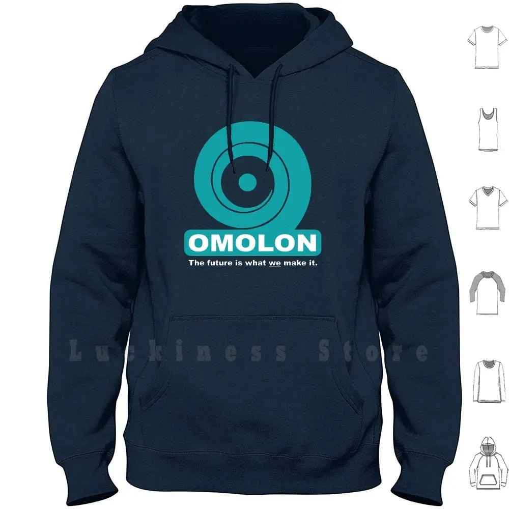 Omolon Future Hoodie - Lightweight Breathable Fabric With Adjustable Drawstring Hood M-Hoodie-Navy