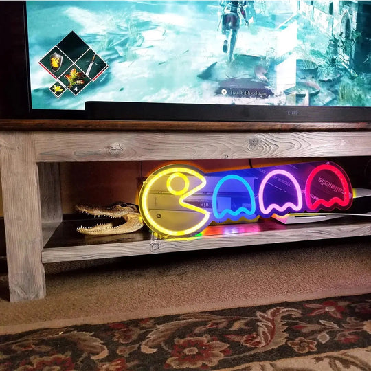 Pac Man LED Light Neon - Gapo Goods - Home Decor