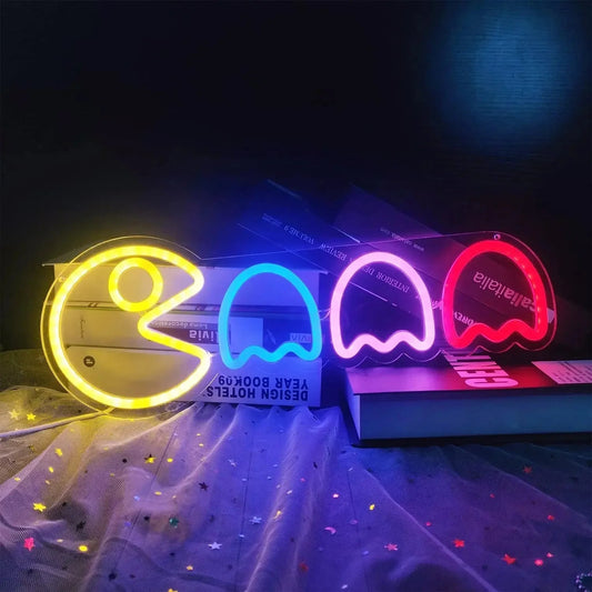 Pac Man LED Light Neon - Gapo Goods - Home Decor