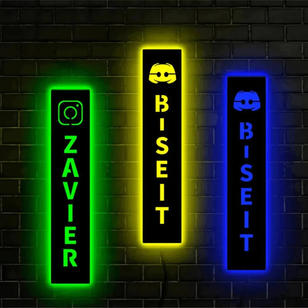 Personalized Gamer Tag Username LED Wall Lamp - Gapo Goods - 