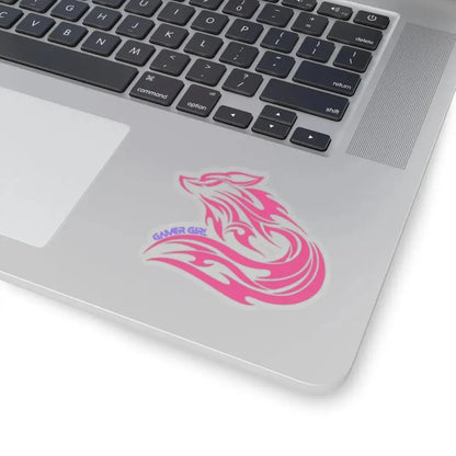 Gamer Girl Stickers - Vibrant Kiss Cut Stickers | Durable Vinyl Decals 3" × 3" Transparent Stickers