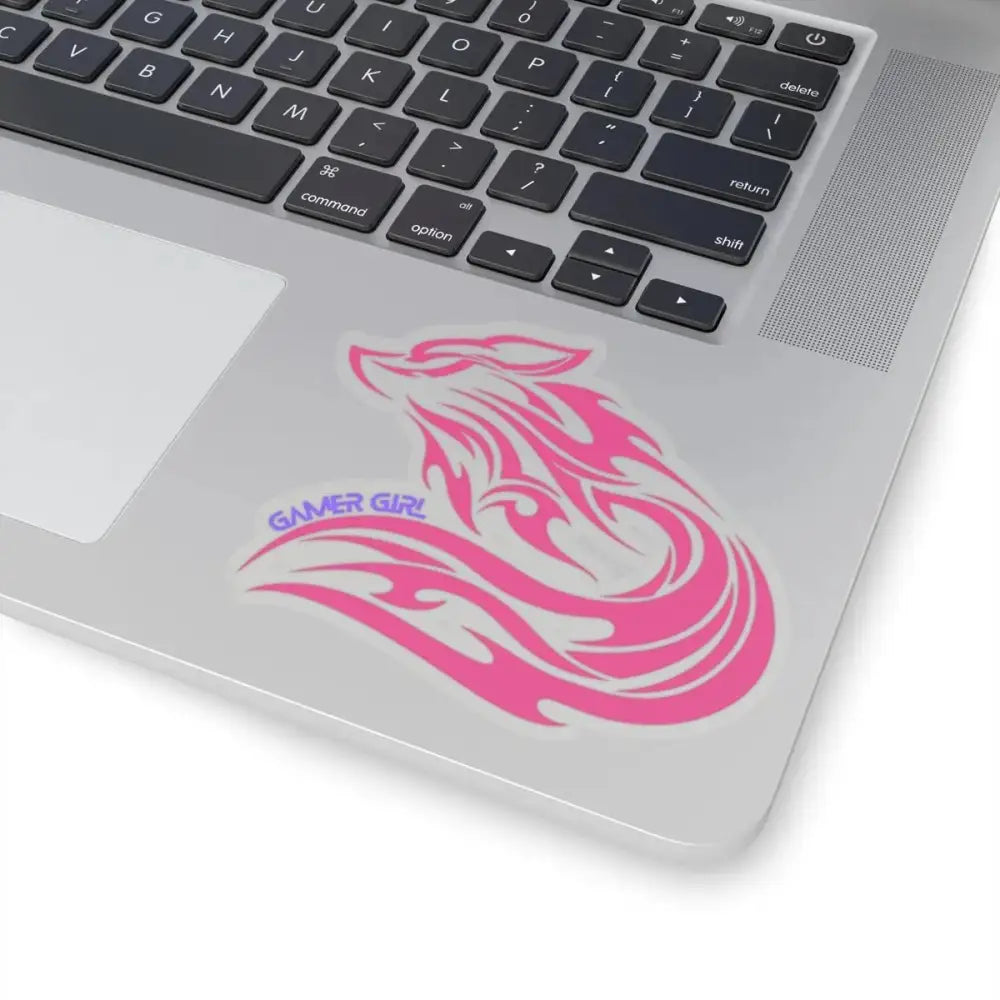 Gamer Girl Stickers - Vibrant Kiss Cut Stickers | Durable Vinyl Decals 4" × 4" Transparent Stickers