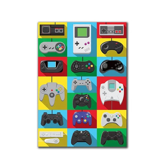 Pixel Quests: Abstract Gaming Posters for Gamers and Art Enthusiasts - Gapo Goods - Wall Art