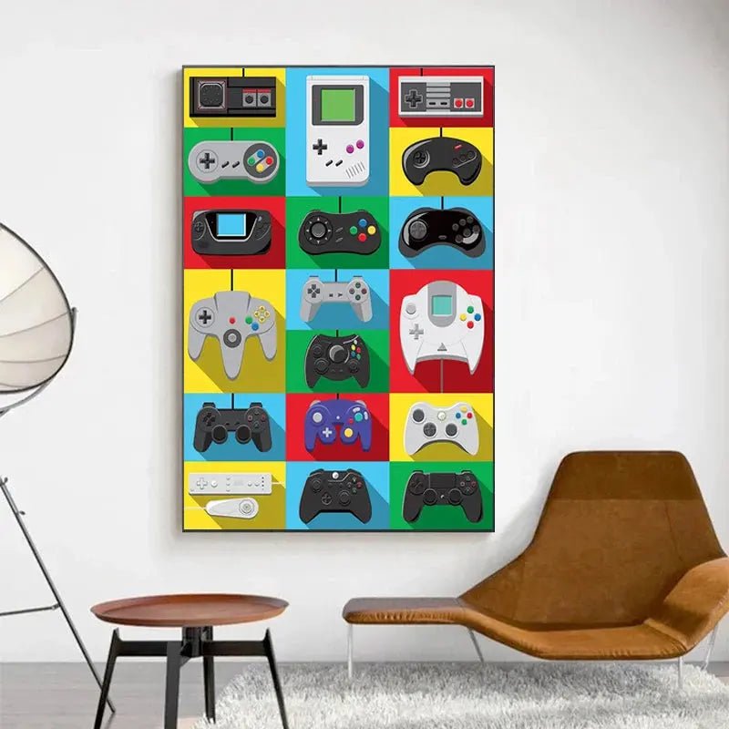 Pixel Quests: Abstract Gaming Posters for Gamers and Art Enthusiasts - Gapo Goods - Wall Art