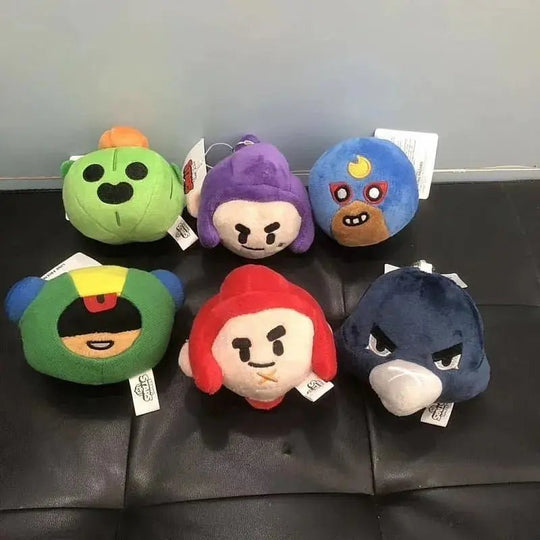 Plush and Keychains Brawl Game Leon Spikes Crow Shelly - Gapo Goods - 