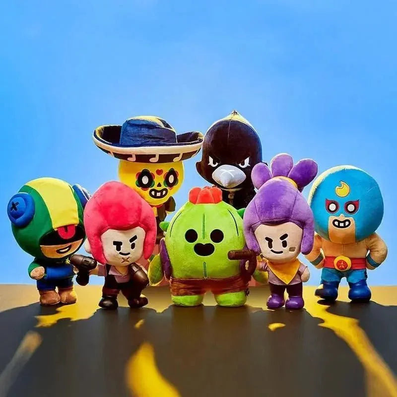 Brawl Stars Plush Collection – Durable Stuffed Toys & Compact Character Keychains 7PCS Plush Toy